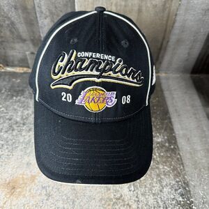 Los Angeles Lakers 2008 Conference Champions Vintage Strapback Cap Hat